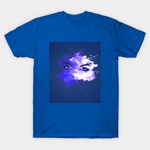 Blue eyes T-Shirt by Sinmara